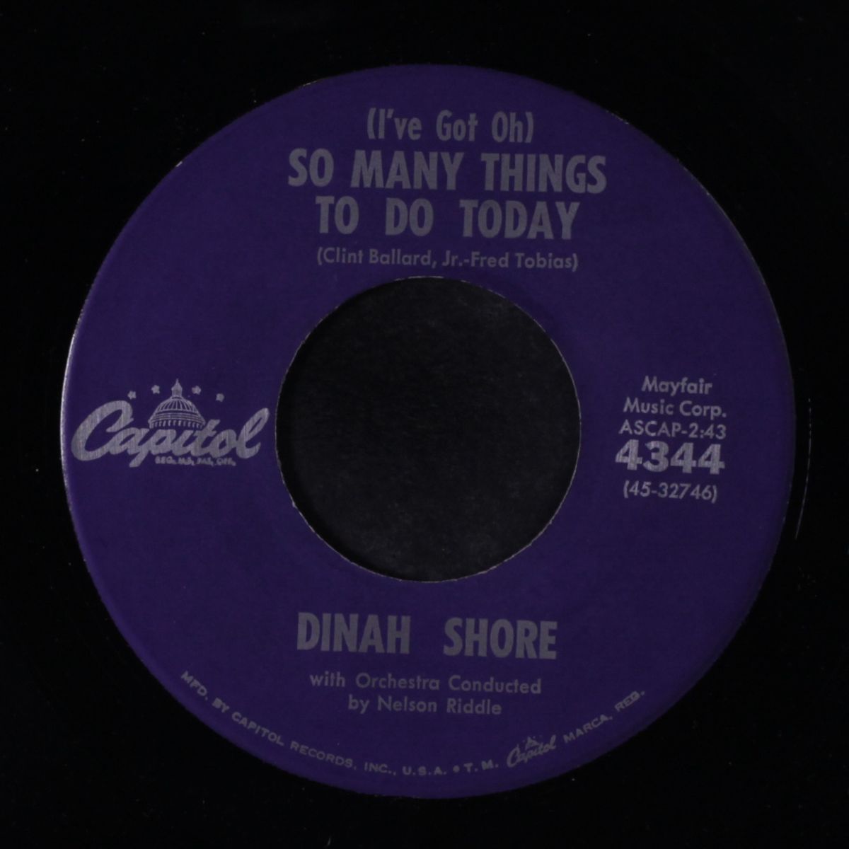 when the sparrows learn to fly / so many things to do today by DINAH SHORE