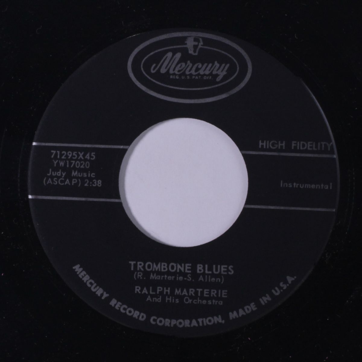 night stroll / trombone blues by RALPH MARTERIE