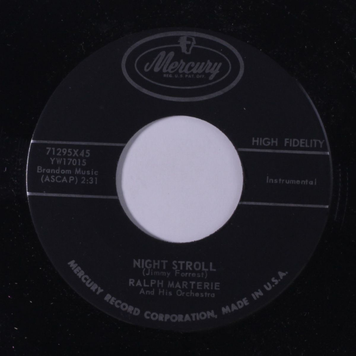 night stroll / trombone blues by RALPH MARTERIE