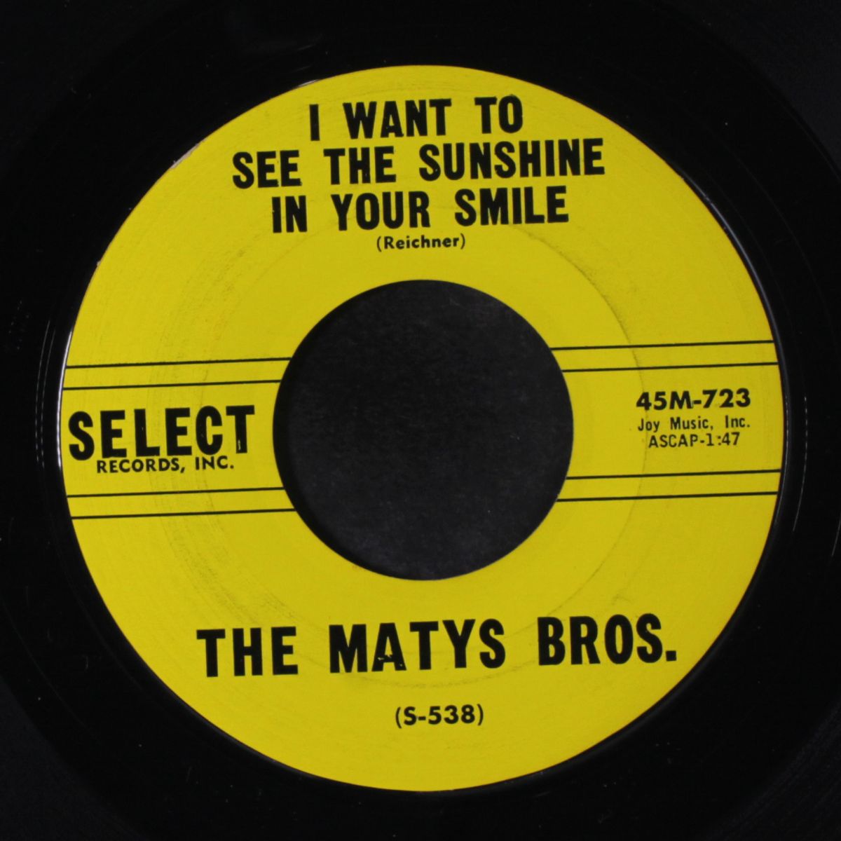 i want to see the sunshine in your smile / hu la la polka by MATYS BROTHERS