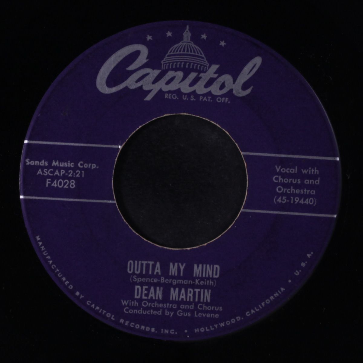volare / out of my mind by DEAN MARTIN
