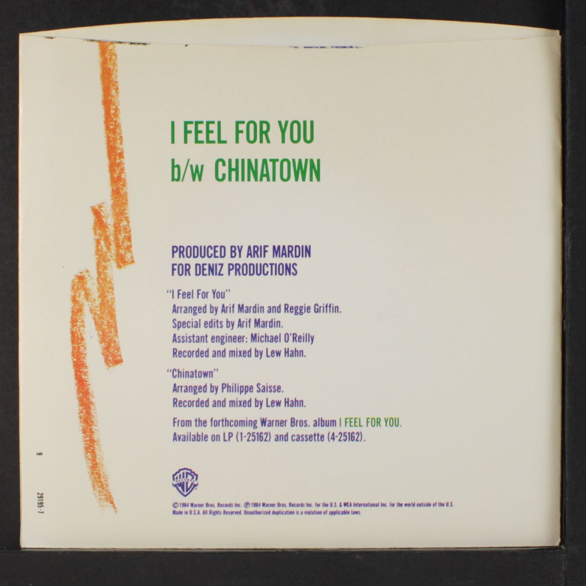i feel for you / chinatown by CHAKA KHAN