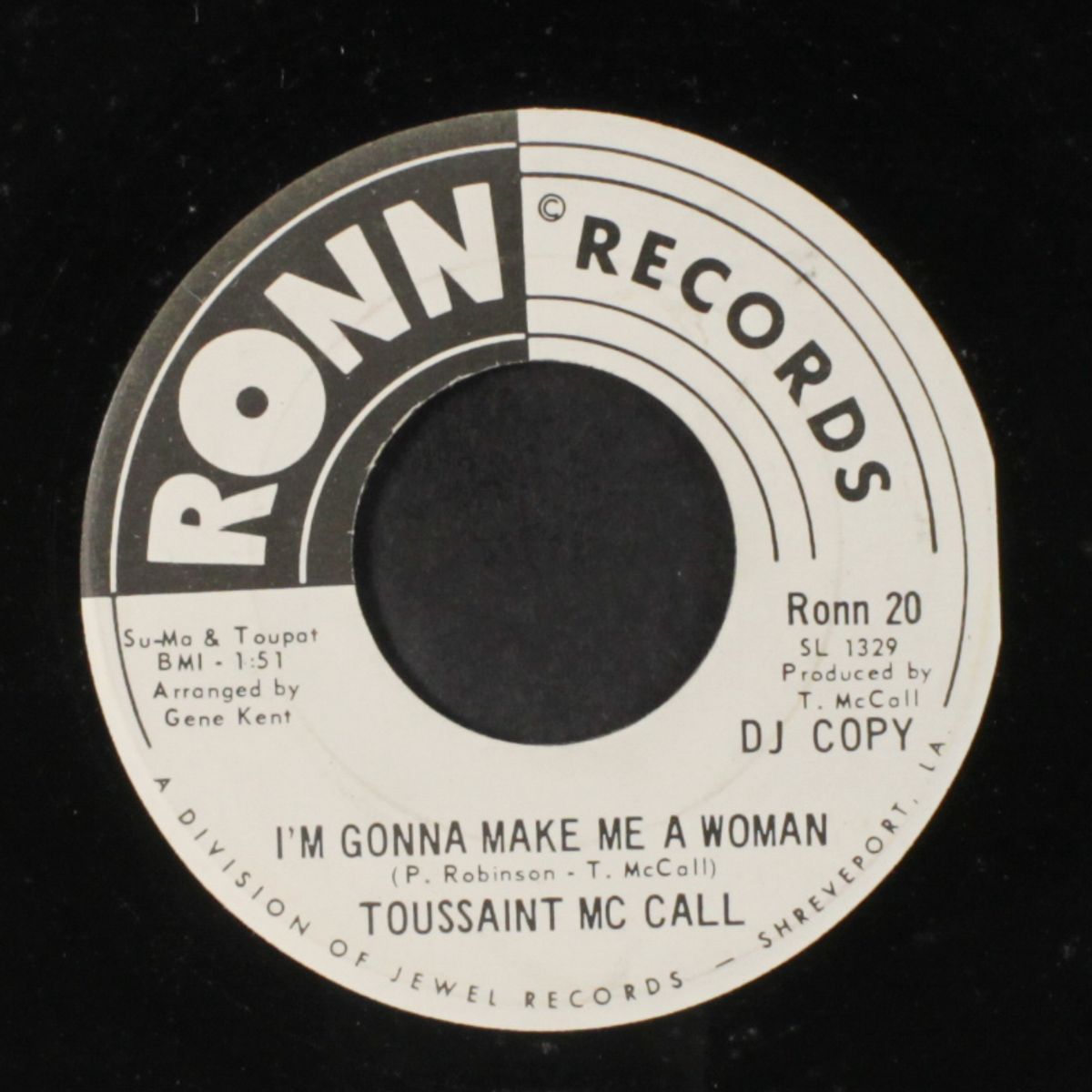 i'm gonna make me a woman / like never before by TOUSSAINT MCCALL