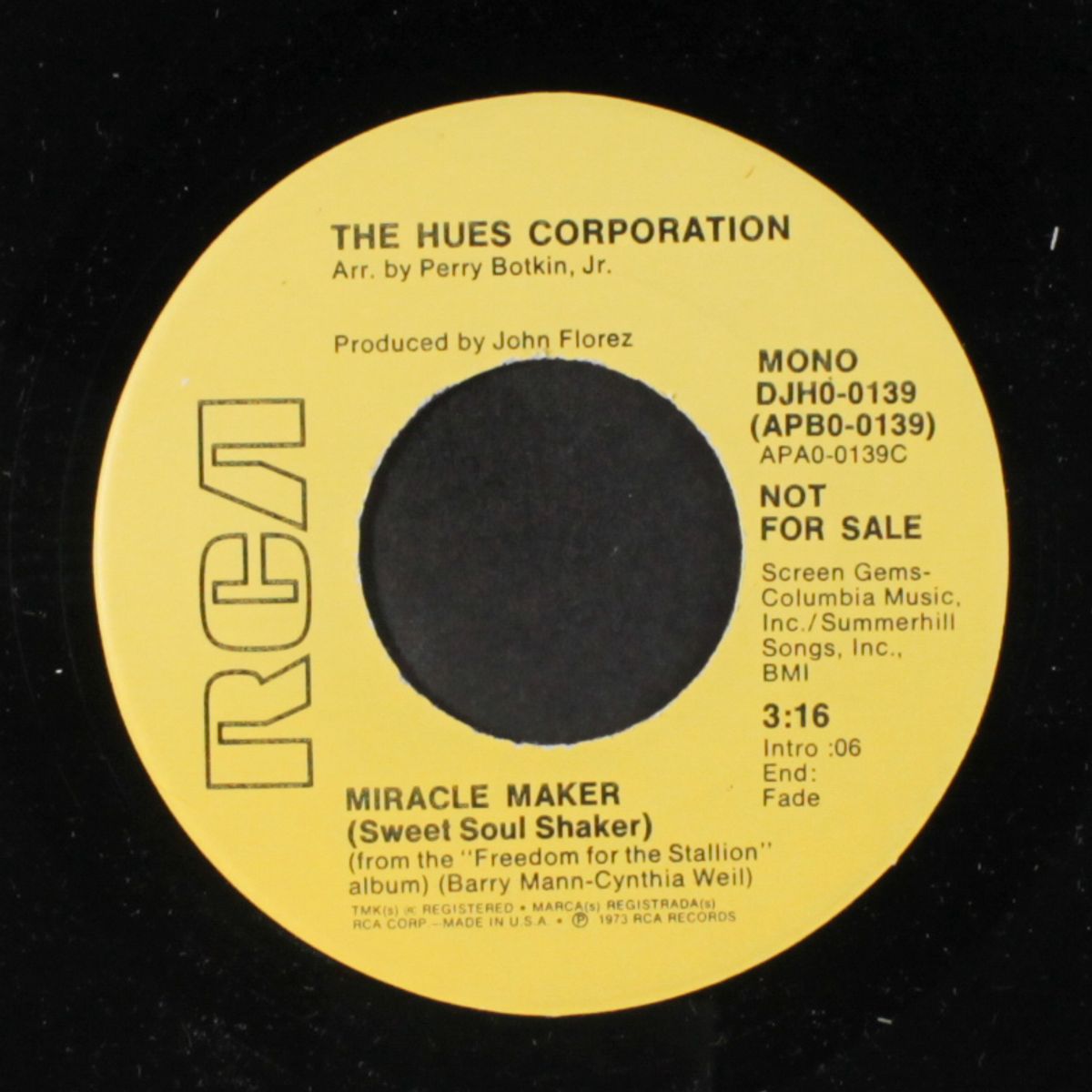 miracle maker sweet soul shaker / mono by HUES CORPORATION