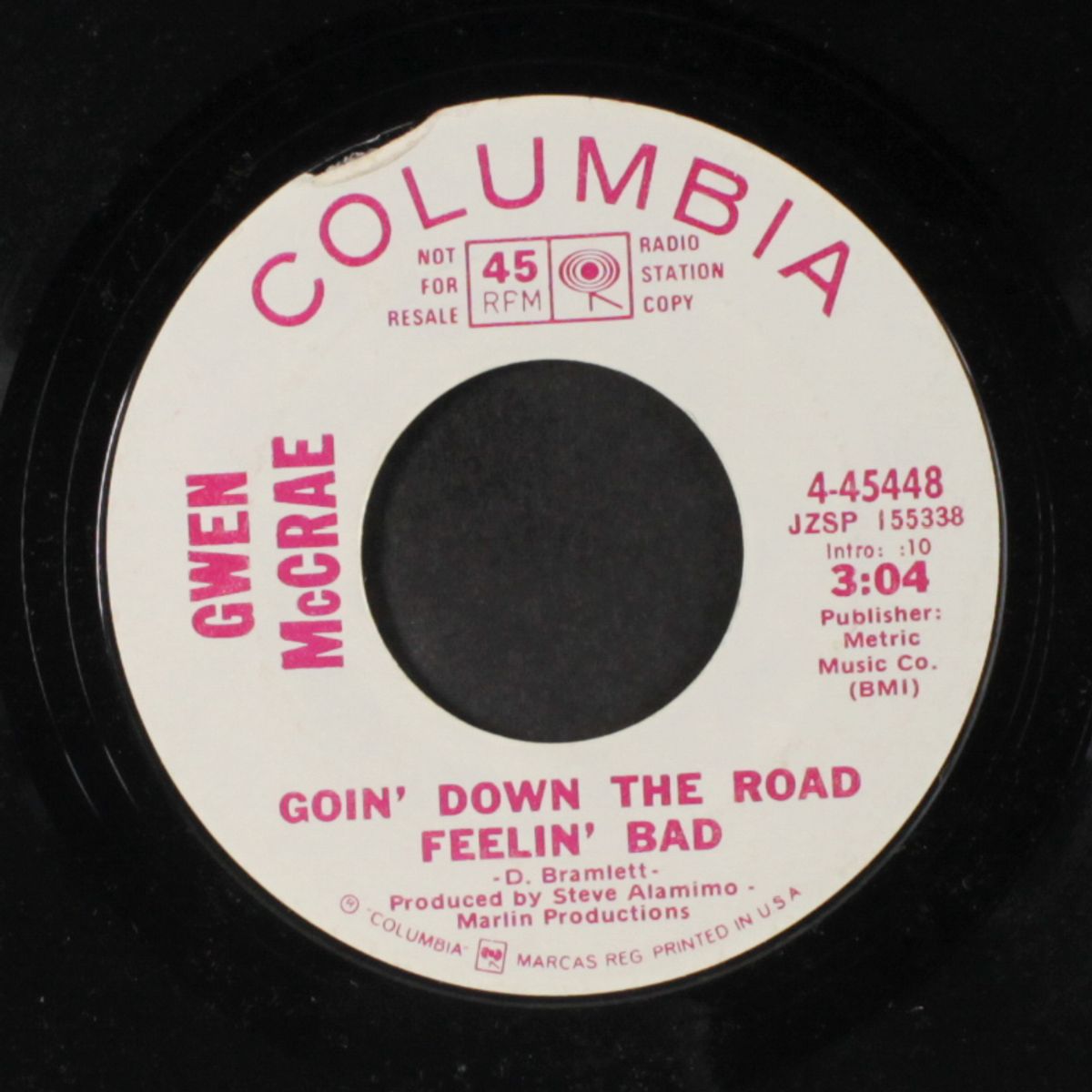 ain't nothing you can do / goin' down the road feelin' bad by GWEN MCCRAE