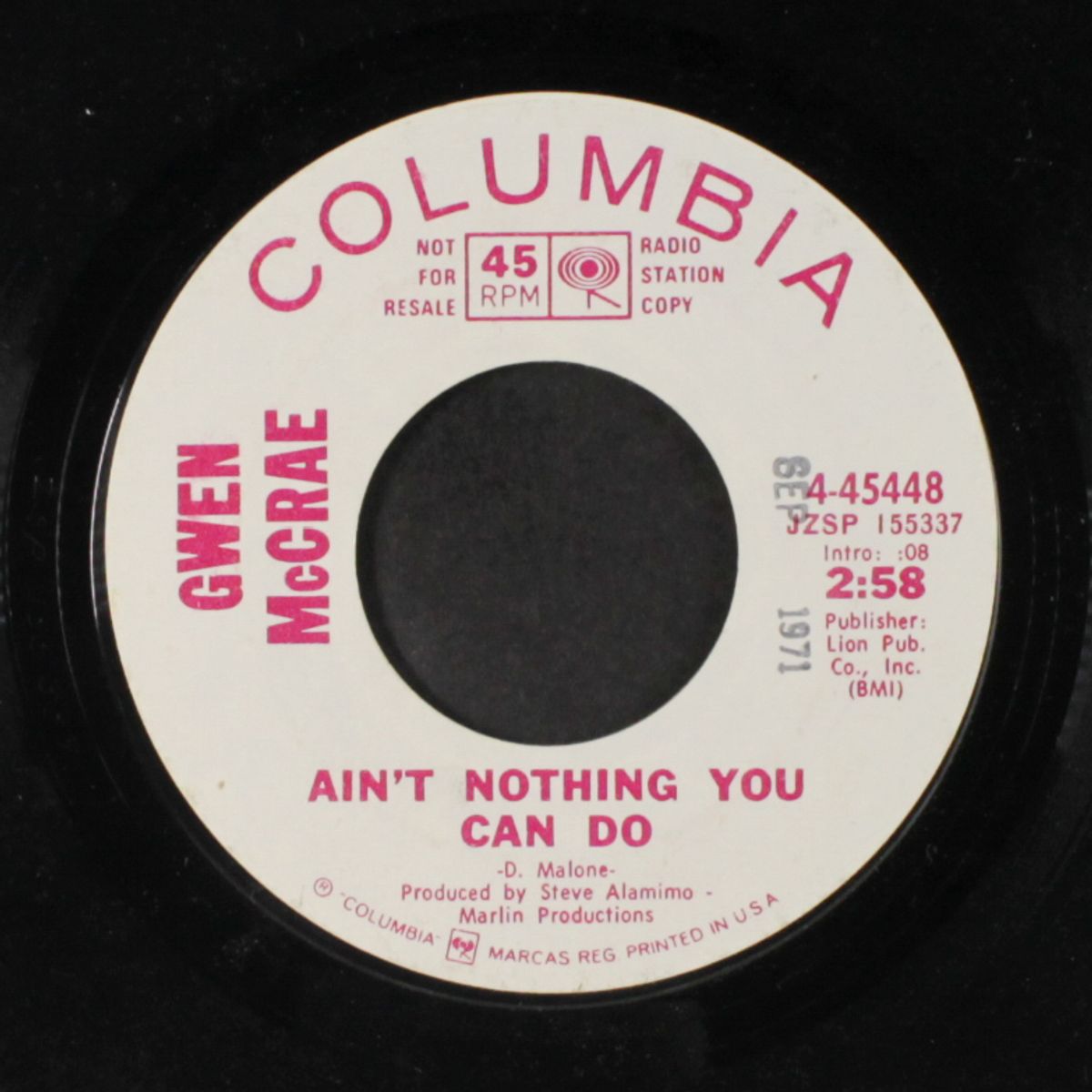 ain't nothing you can do / goin' down the road feelin' bad by GWEN MCCRAE