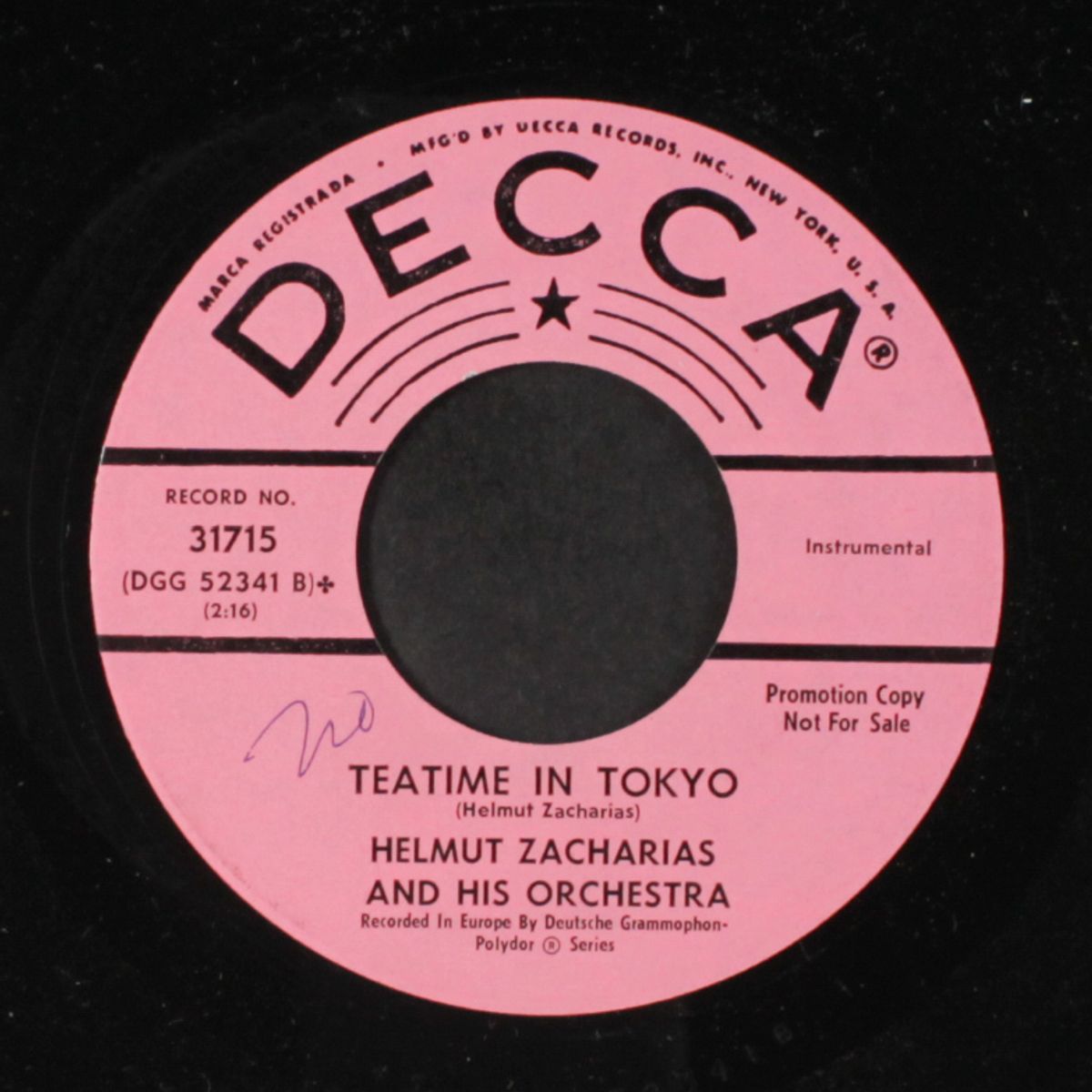 tokyo melody / teatime in tokyo by HELMUT ZACHARIAS