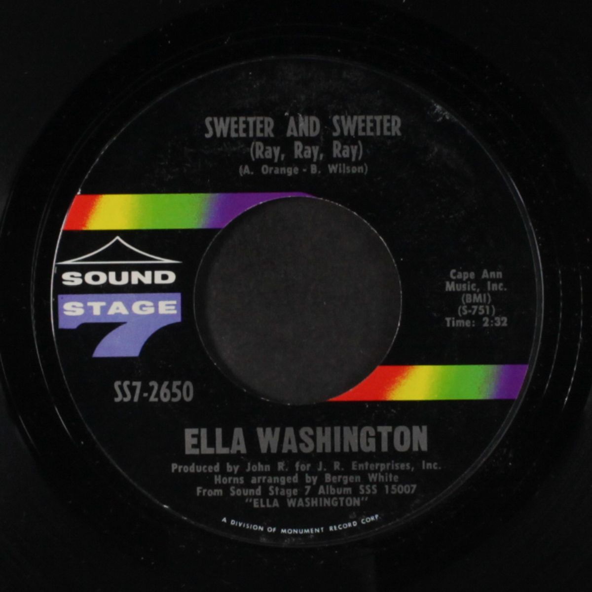doing the best i can / sweeter and sweeter by ELLA WASHINGTON