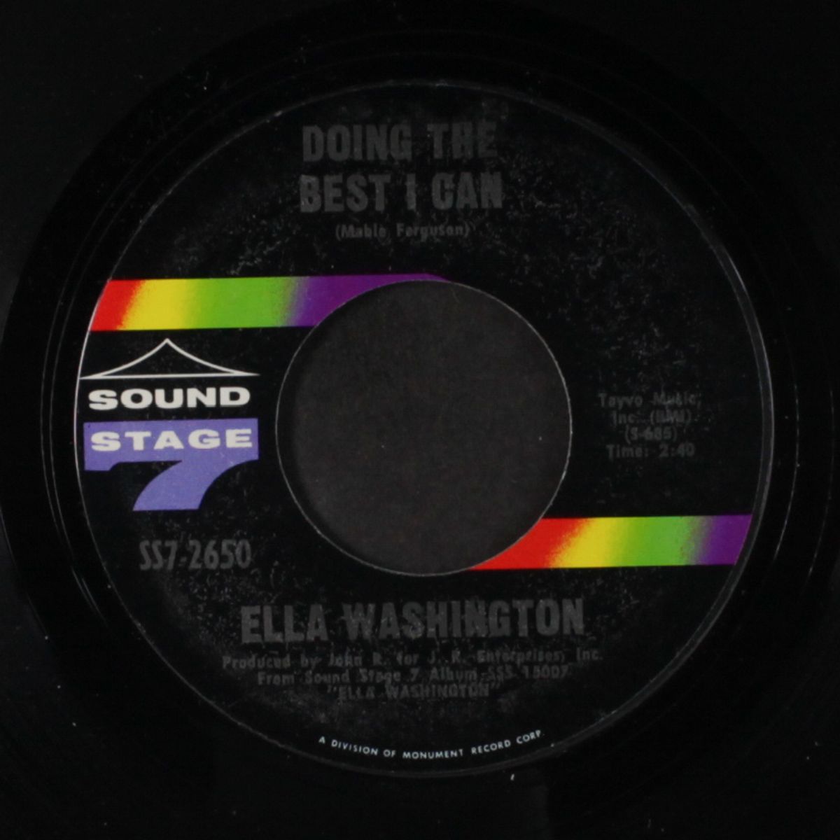 doing the best i can / sweeter and sweeter by ELLA WASHINGTON