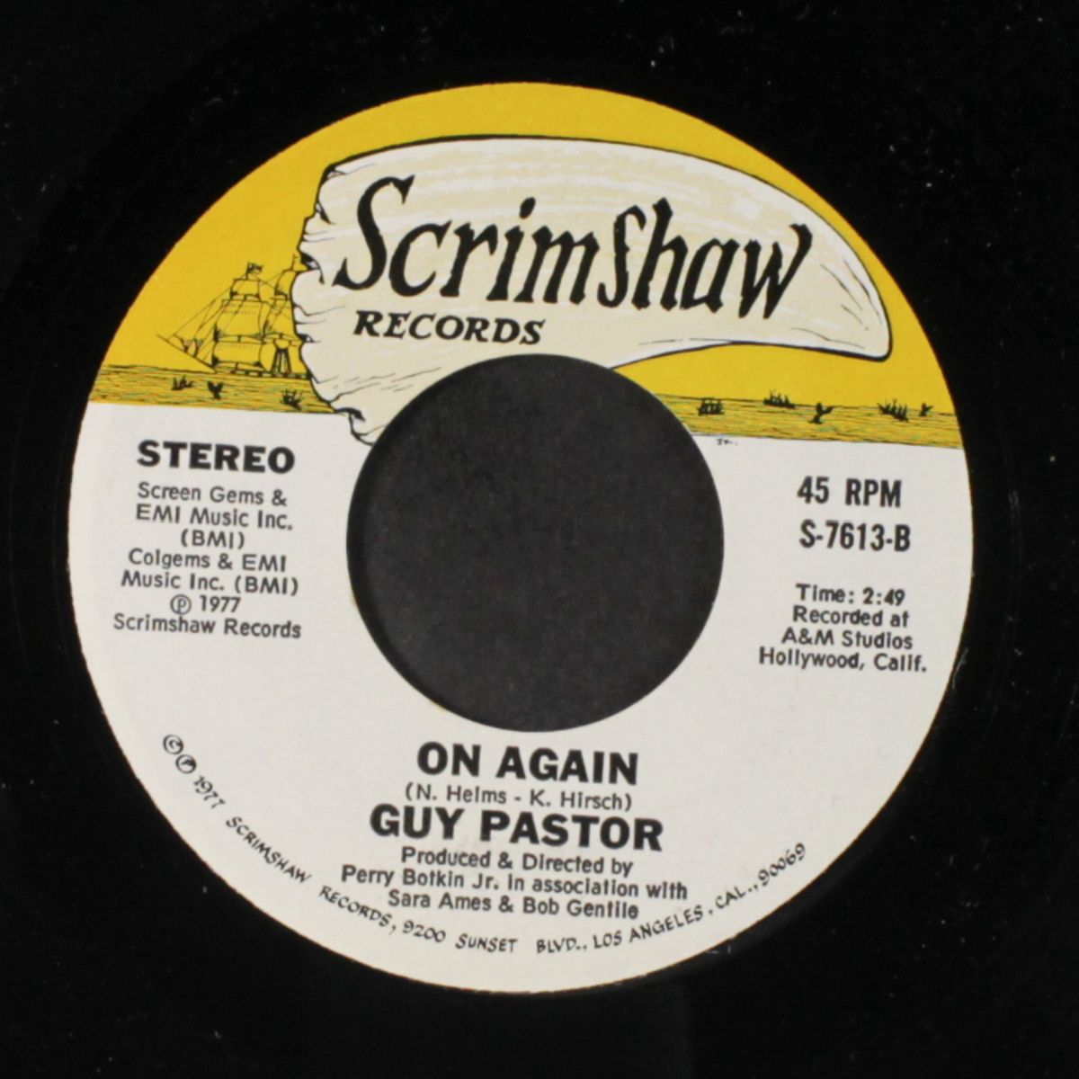 don't worry / on again by GUY PASTOR
