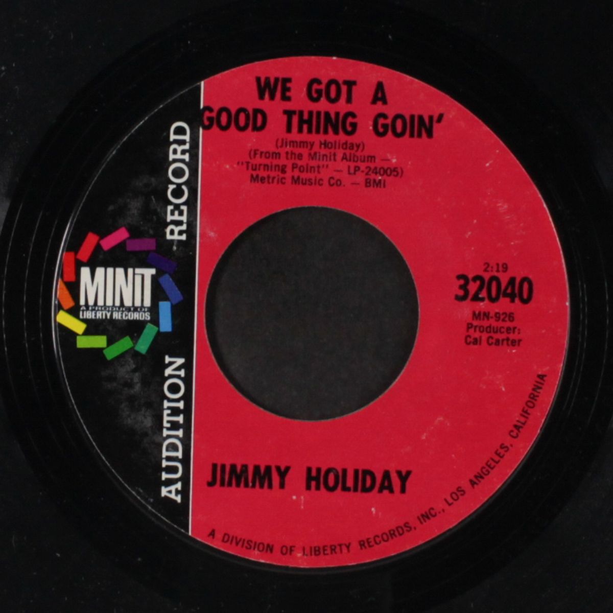 we got a good thing going / spread your love by JIMMY HOLIDAY