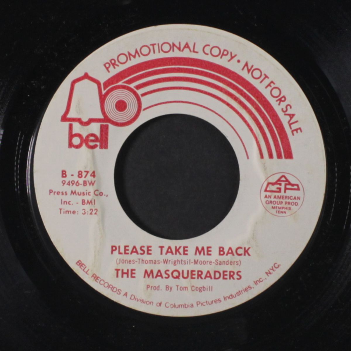 how big is big / please take me back by MASQUERADERS