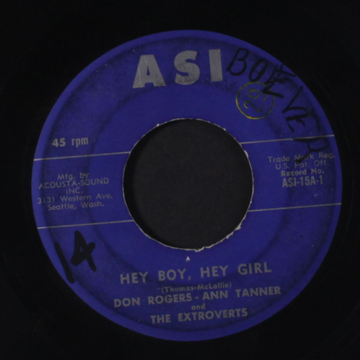 hey boy, hey girl / brown skinned gal by DON ROGERS & ANN TANNER