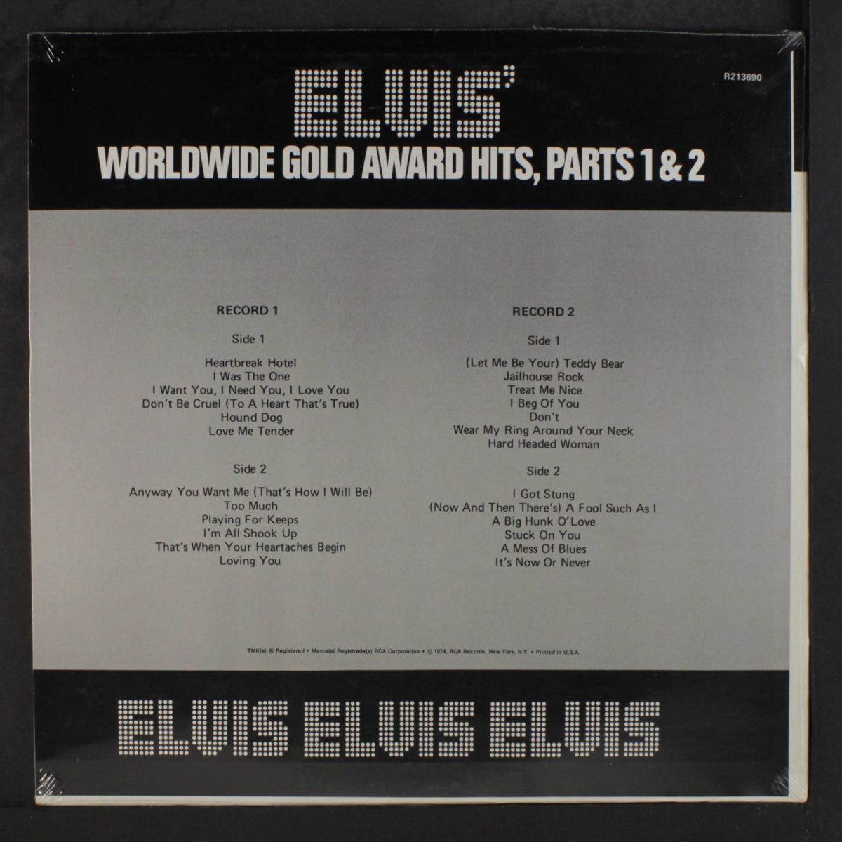 worldwide gold award hits, parts 1 & 2 by ELVIS PRESLEY