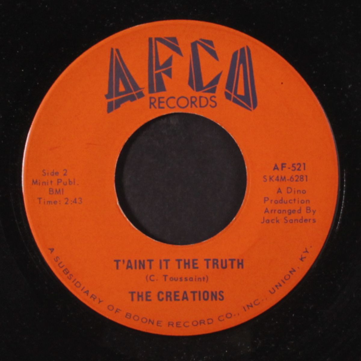 t'aint it the truth / it's up to you by CREATIONS