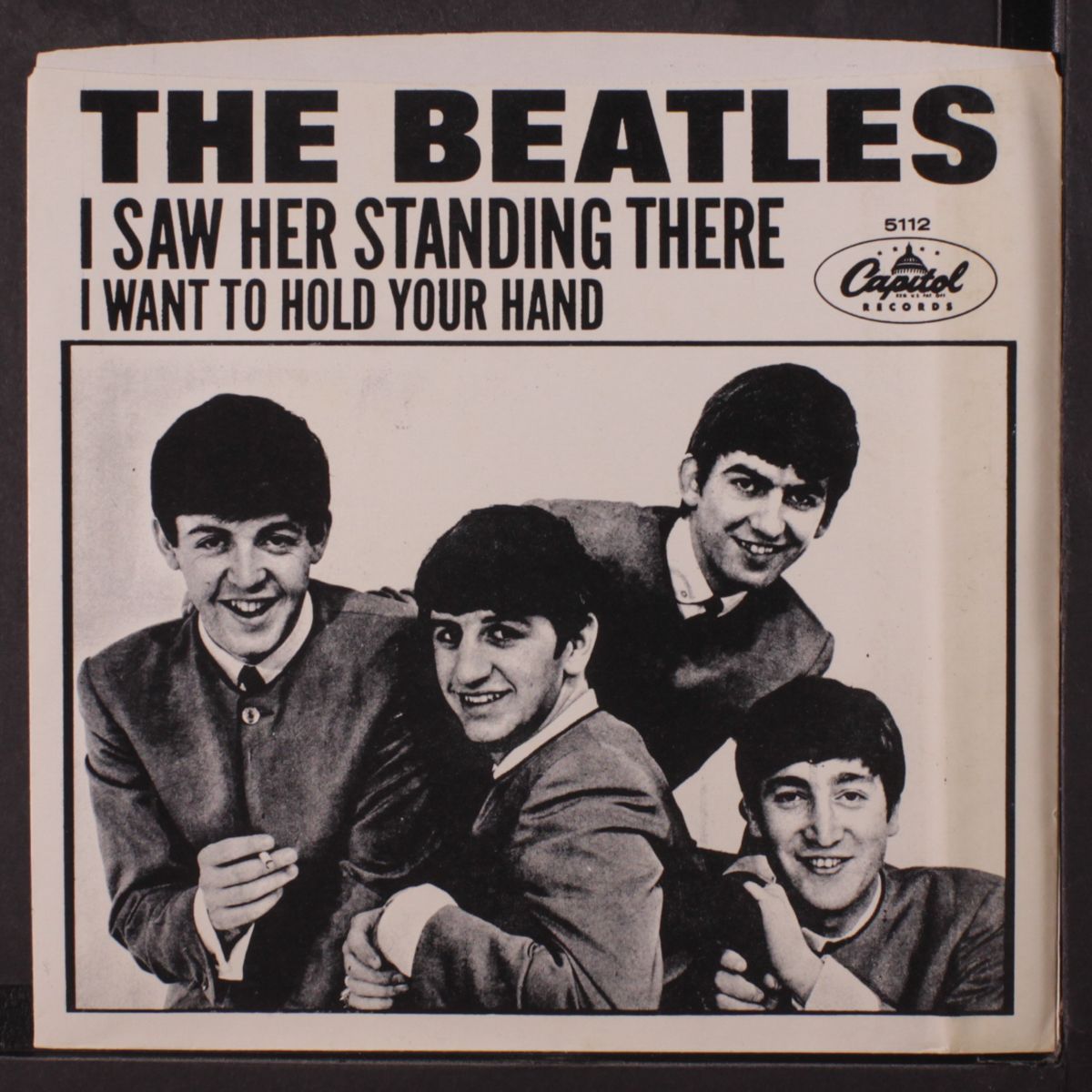 i want to hold your hand (sleeve only) / i saw her standing there by BEATLES