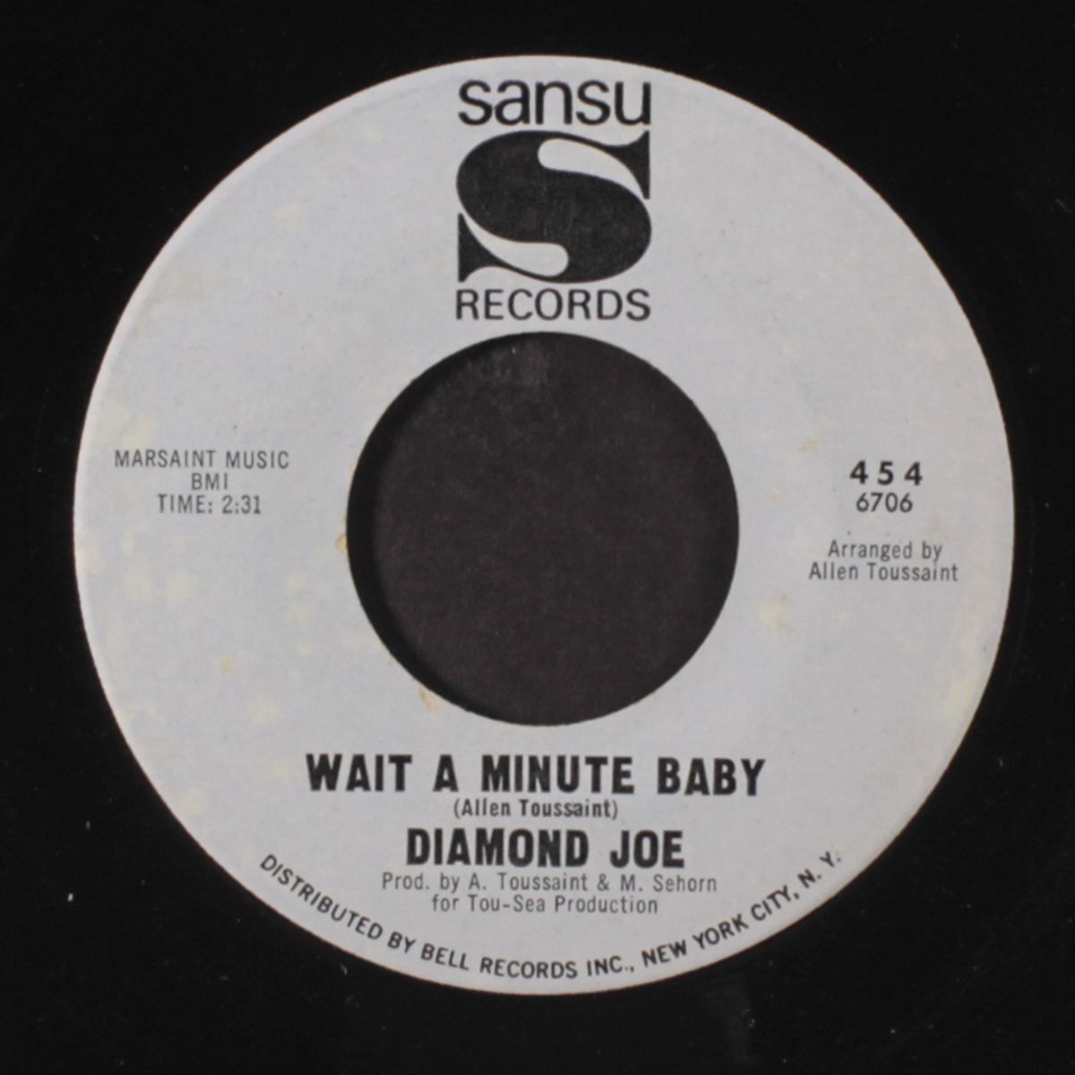 wait a minute baby / how to pick a winner by DIAMOND JOE