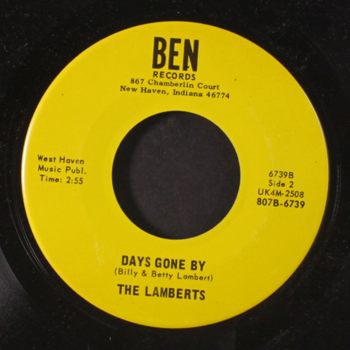 days gone by / now you're gone by LAMBERTS