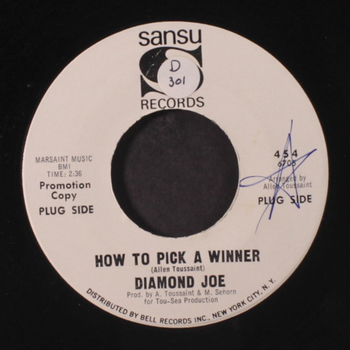 wait a minute baby / how to pick a winner by DIAMOND JOE