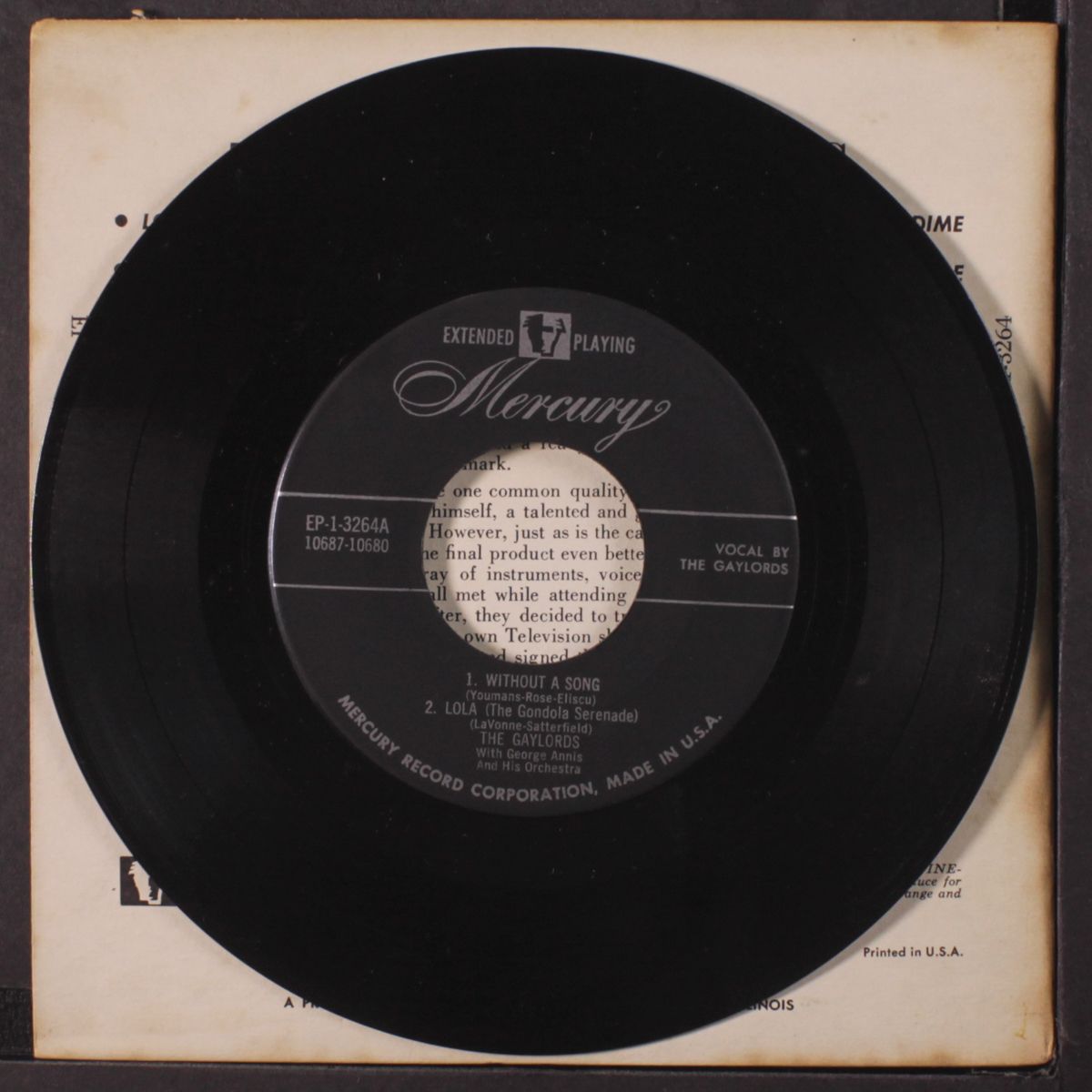 the gaylords sing ep by GAYLORDS