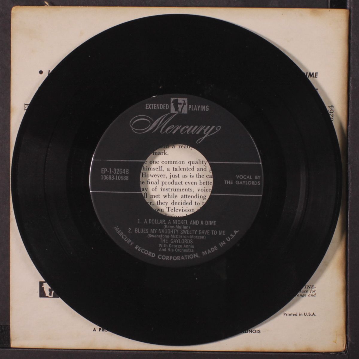 the gaylords sing ep by GAYLORDS