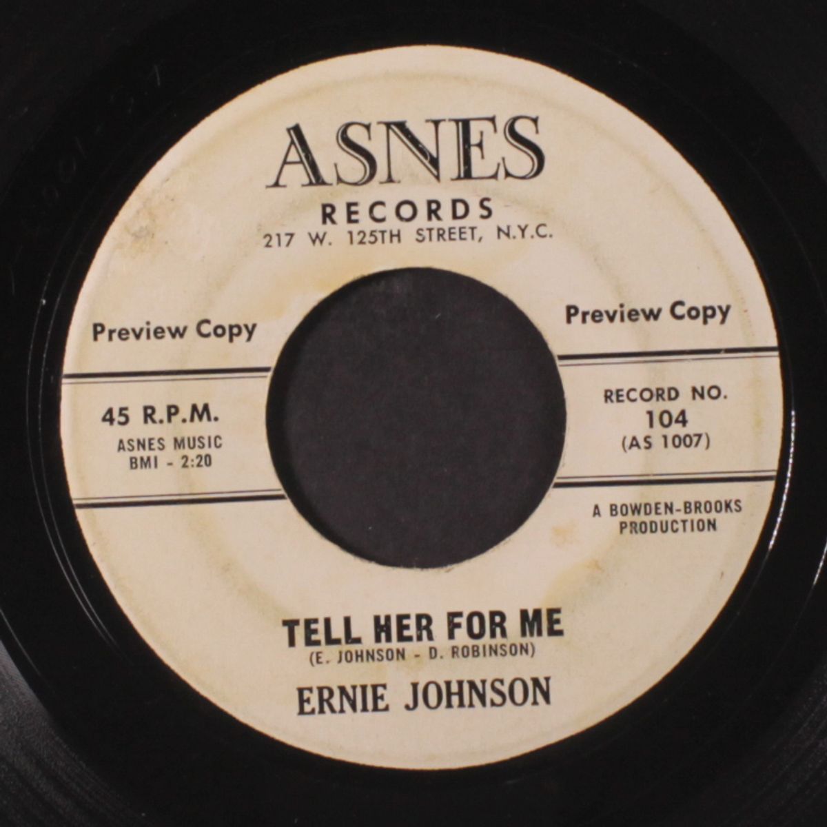 you need love by ERNIE JOHNSON