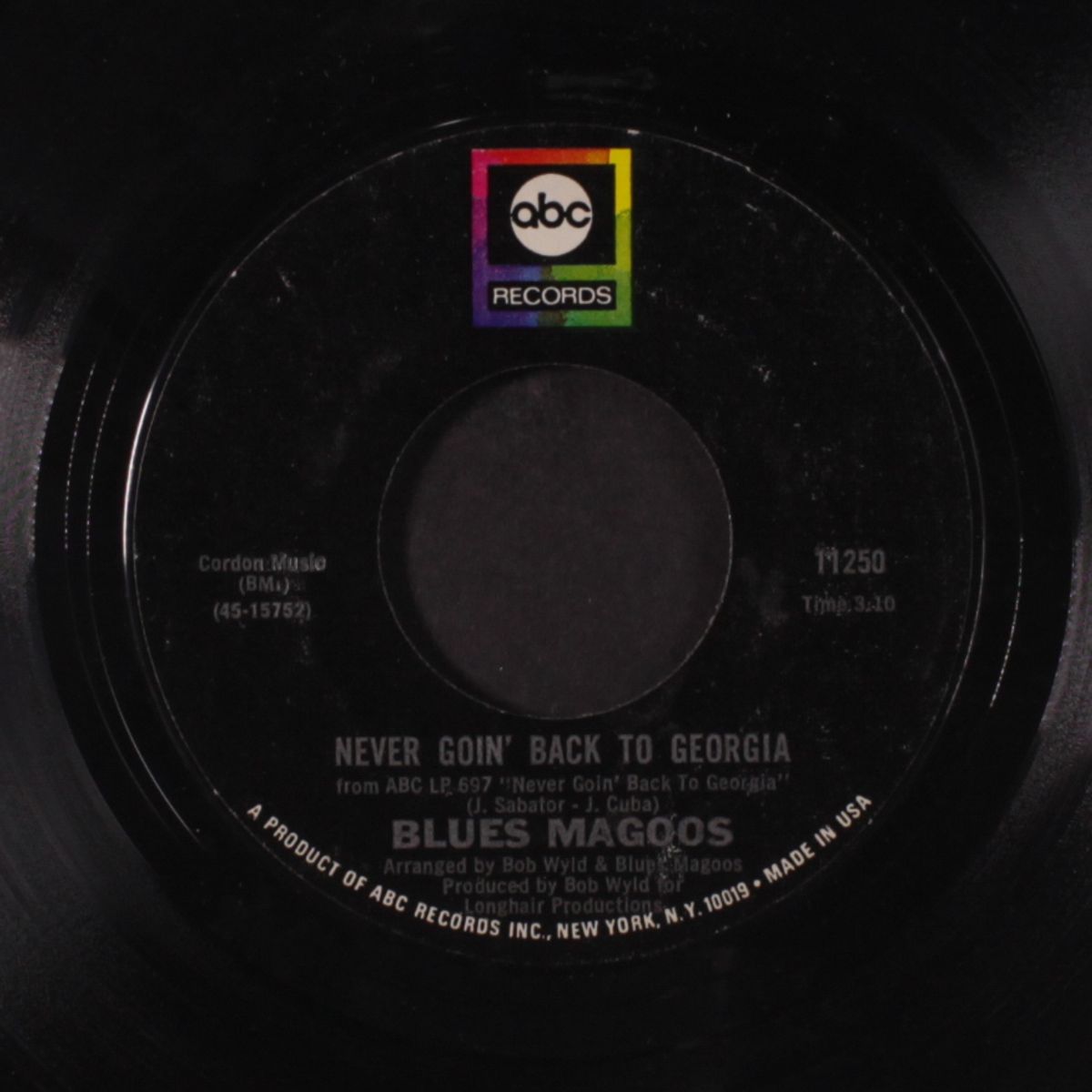 never going back to georgia / feelin' time by BLUES MAGOOS