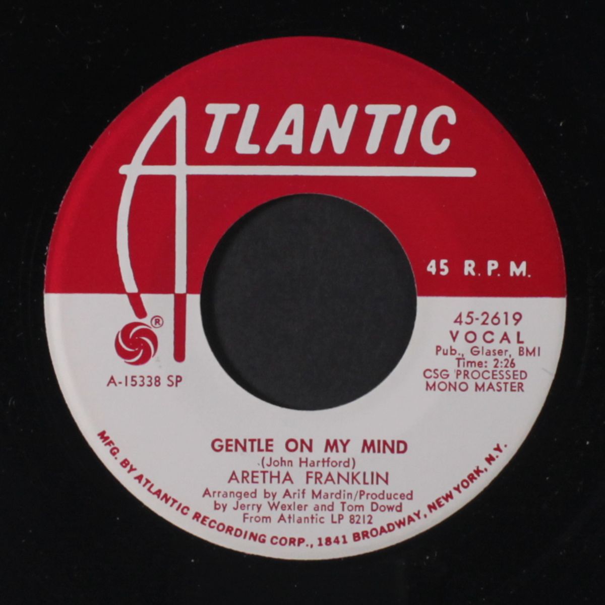 i can't see myself leaving you / gentle on my mind by ARETHA FRANKLIN