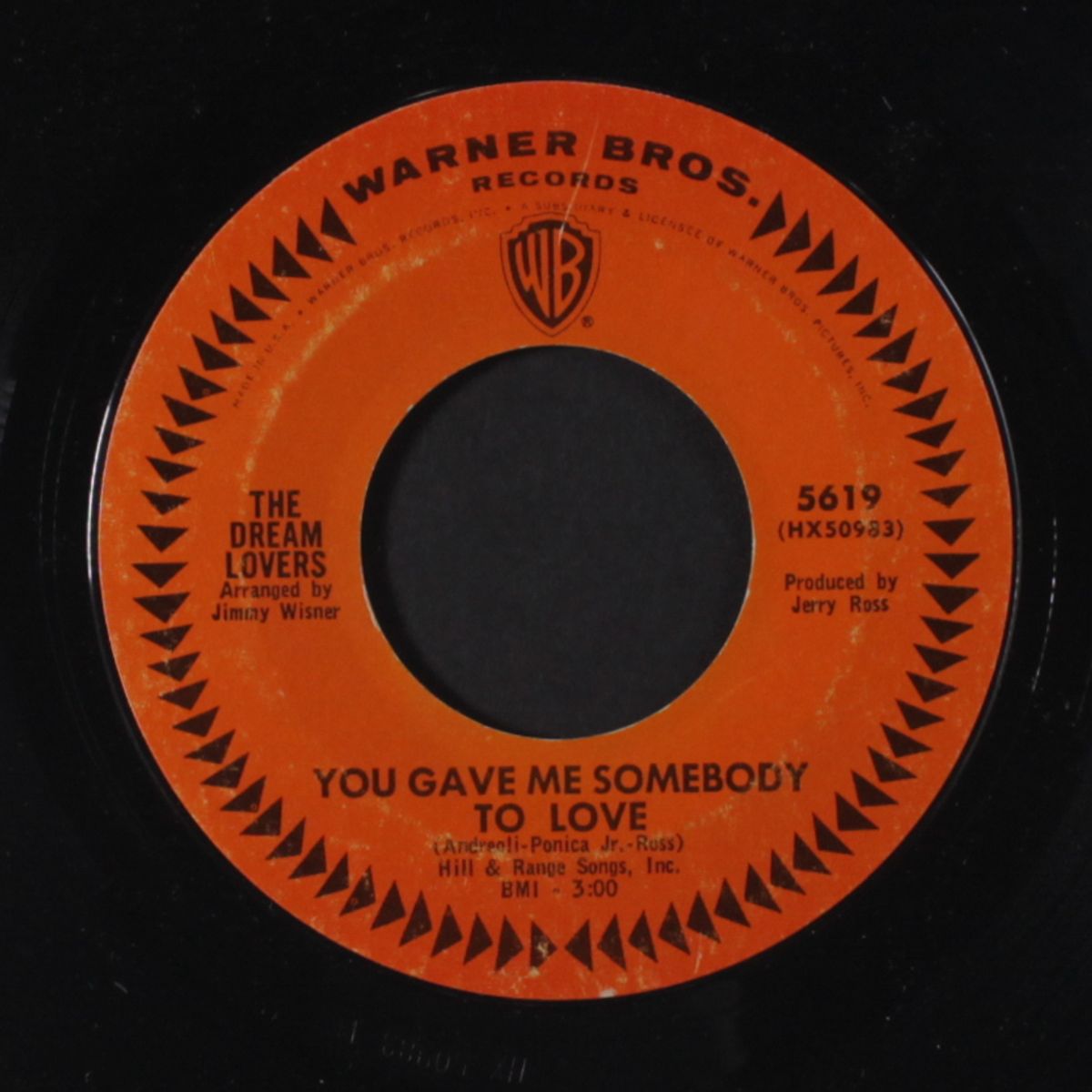 you gave me somebody to love / doin' things together with you by DREAM LOVERS