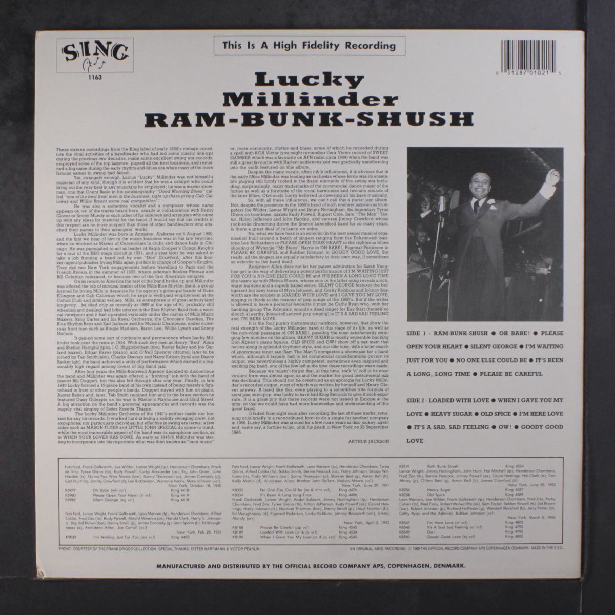 ram-bunk-shush by LUCKY MILLINDER