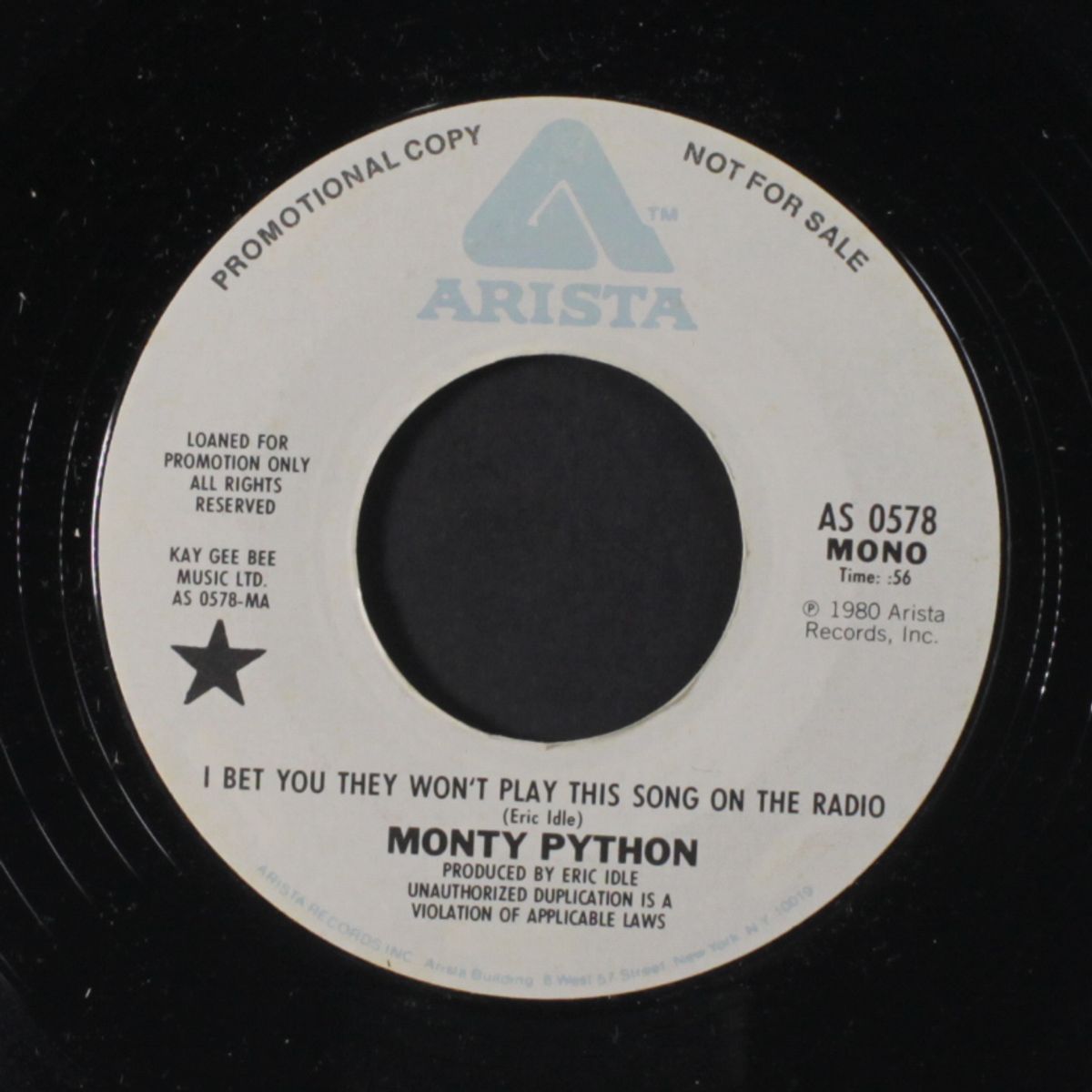 i bet you they won't play this song on the radio / mono by MONTY PYTHON
