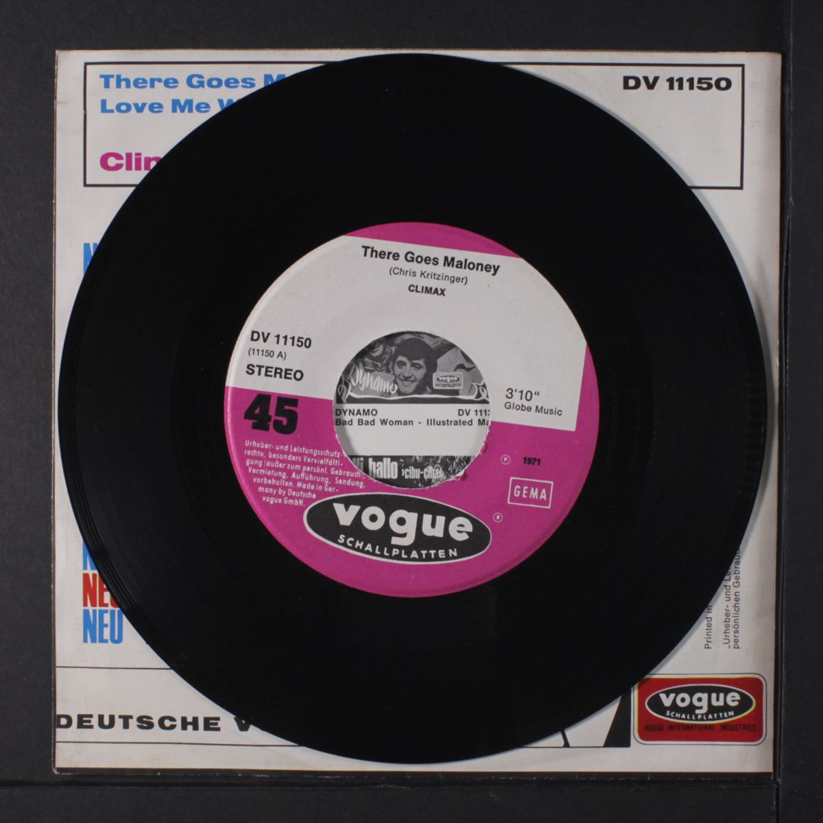 there goes maloney / love me woman by CLIMAX