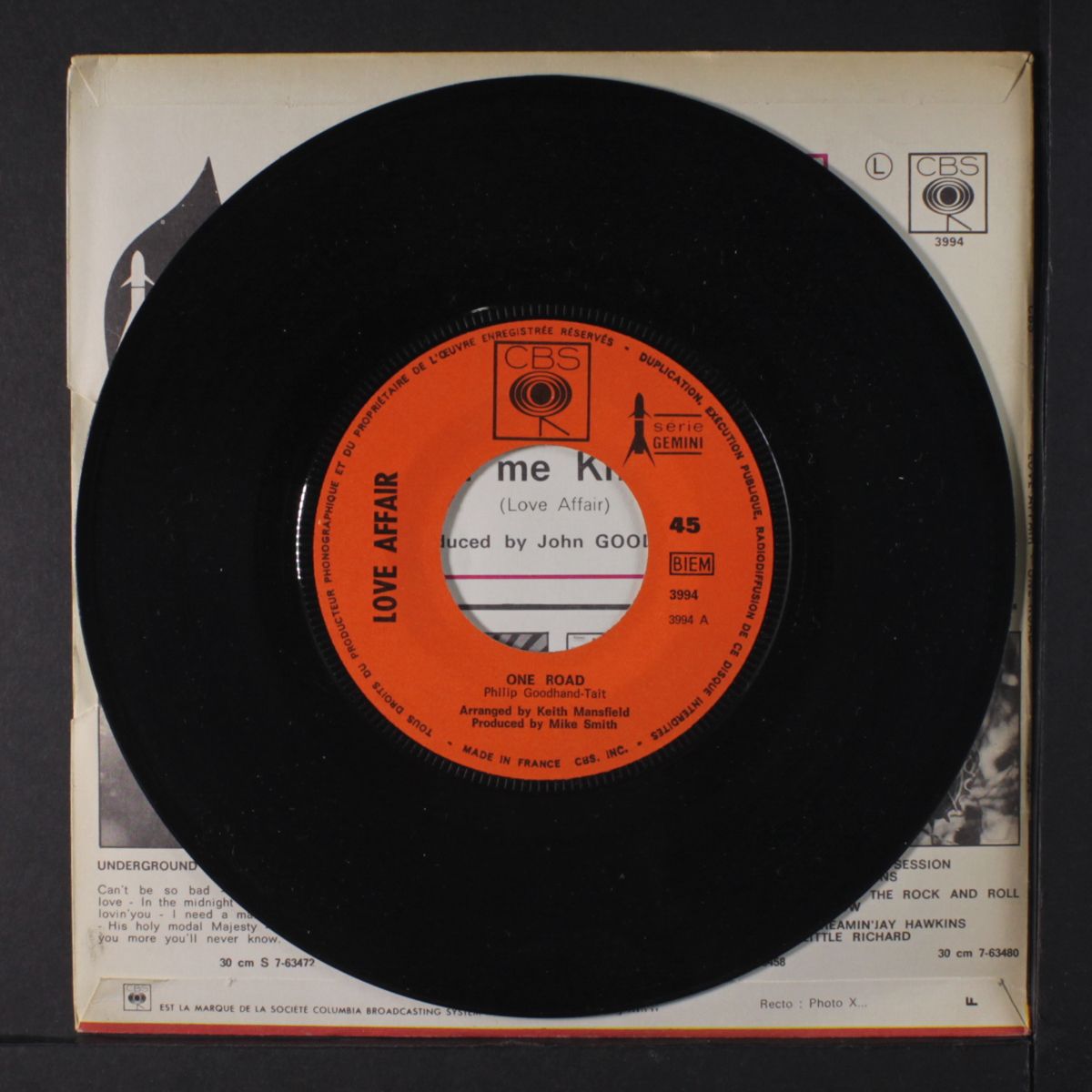 one road / let me know by LOVE AFFAIR