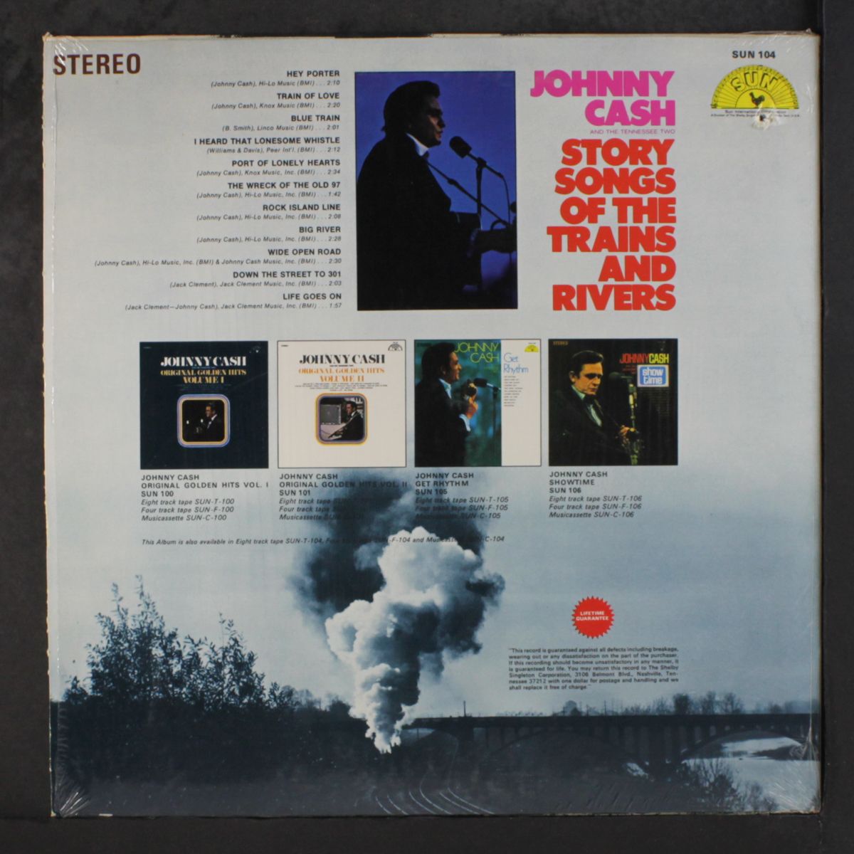 story songs of the trains and rivers by JOHNNY CASH