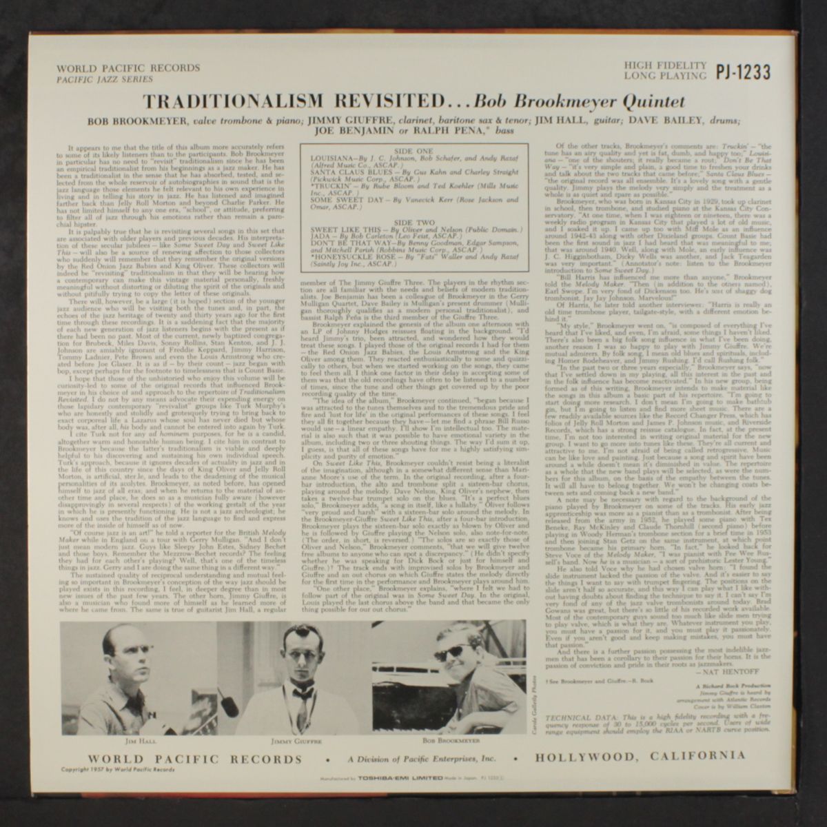 traditionalism revisited by BOB BROOKMEYER