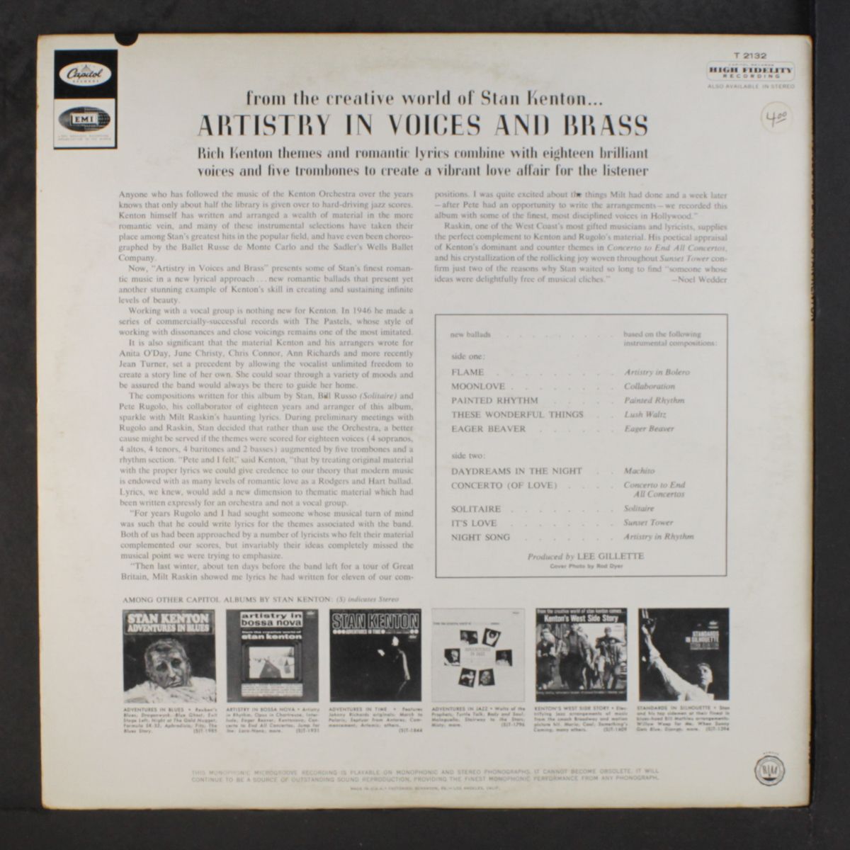 artistry in voices & brass by STAN KENTON