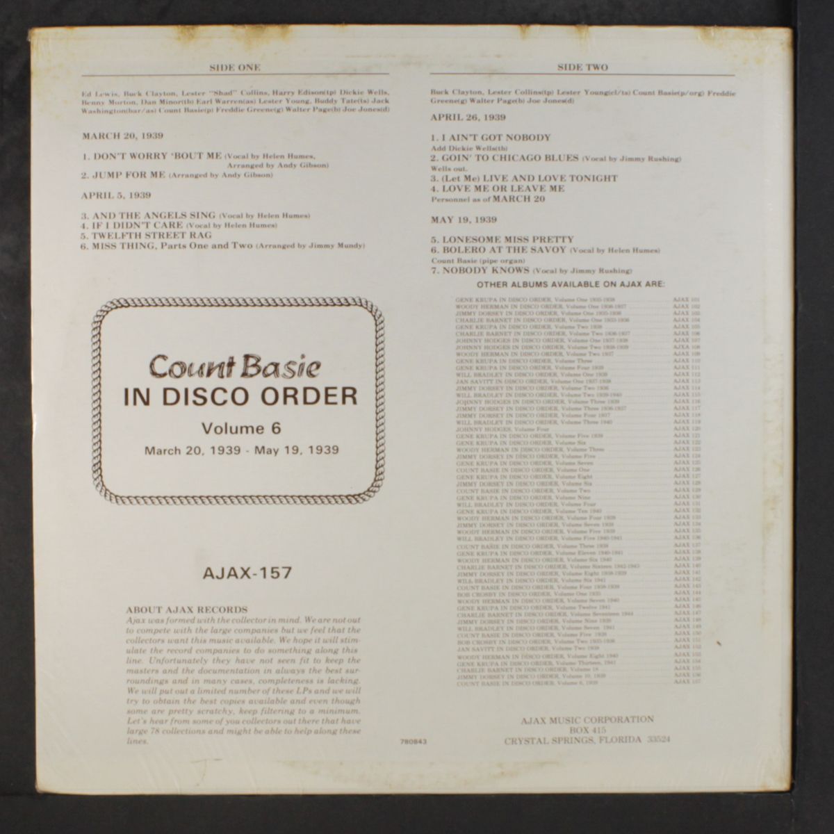 in disco order, vol. 6 by COUNT BASIE