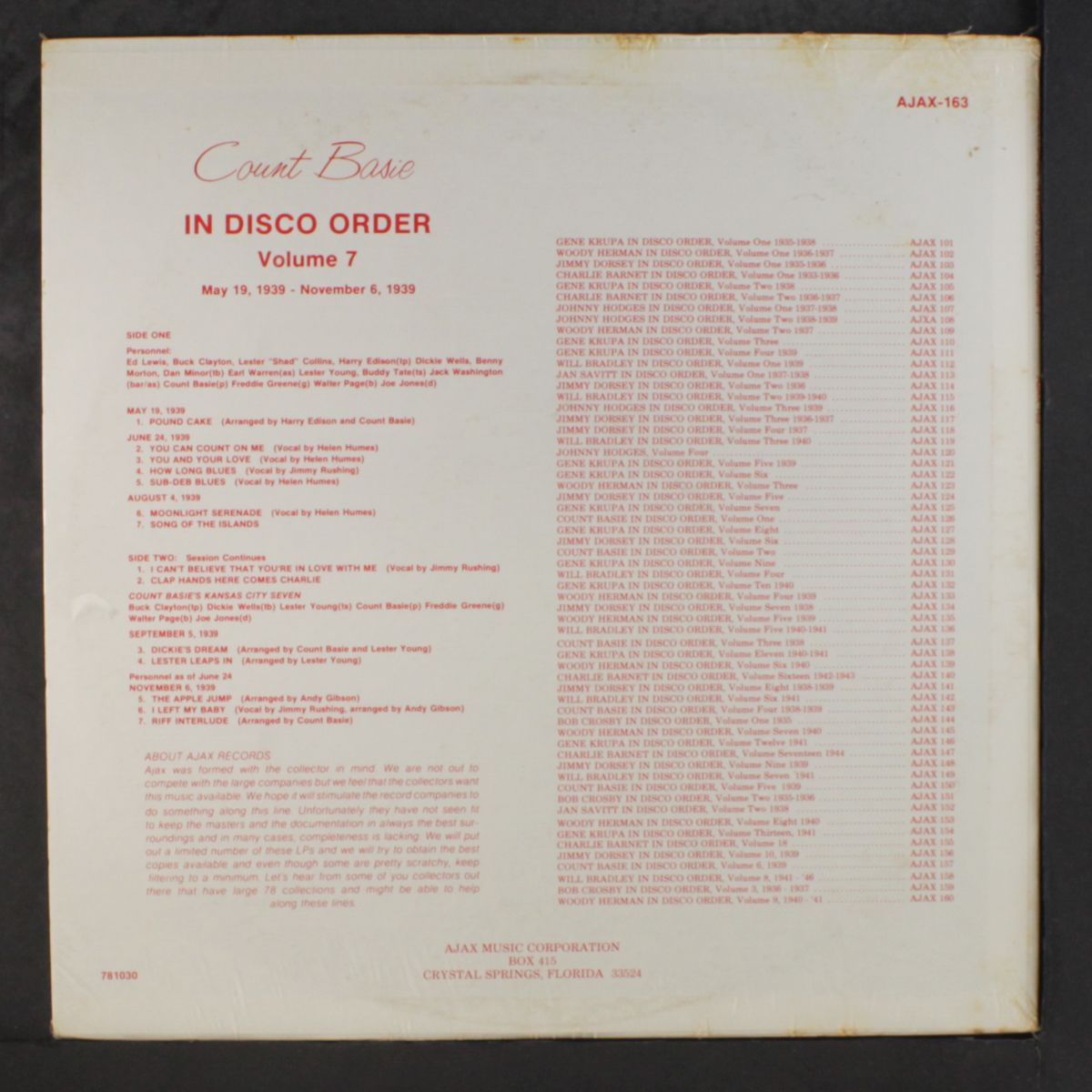 in disco order, vol. 7 by COUNT BASIE