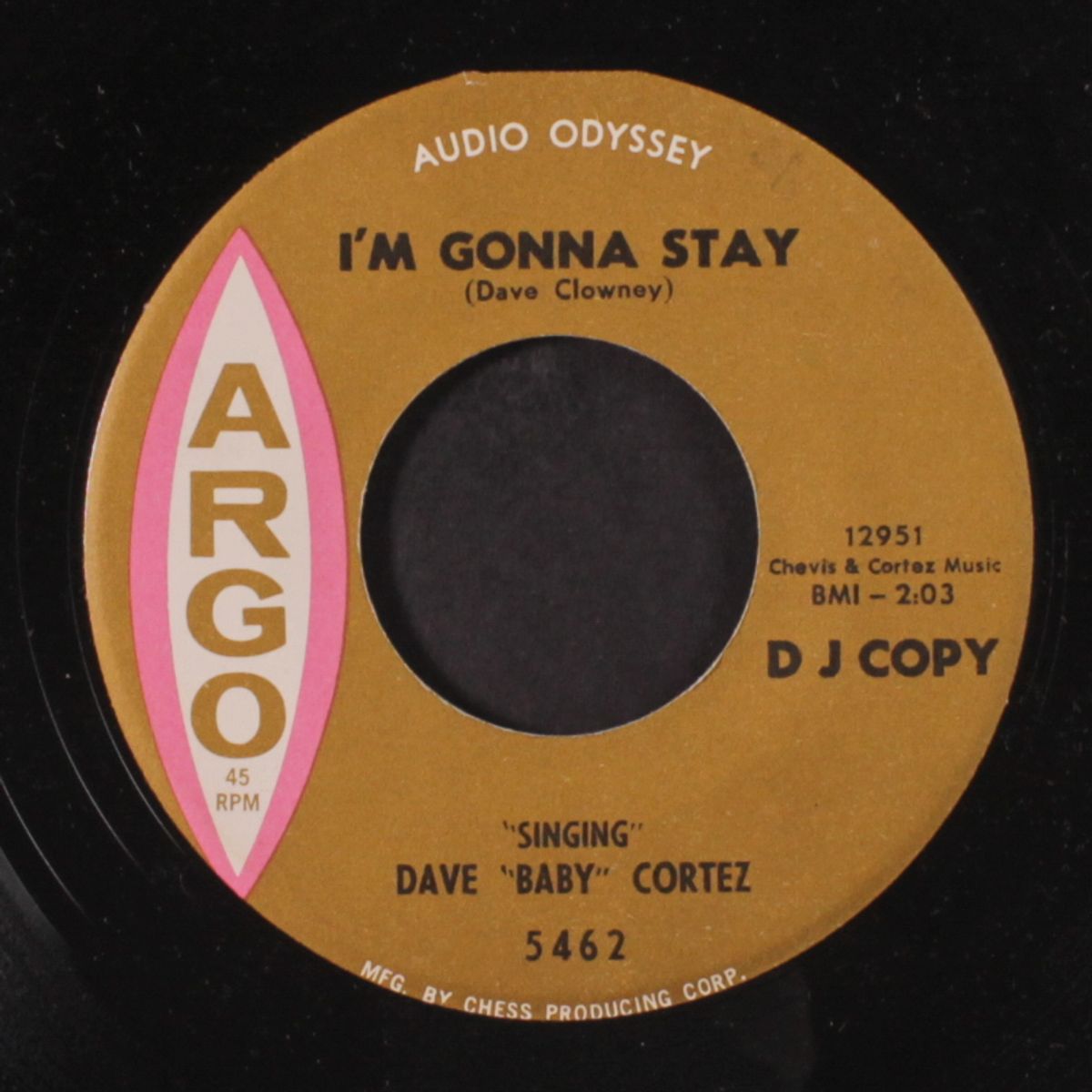 i'm gonna stay / let it be you by DAVE 'BABY' CORTEZ