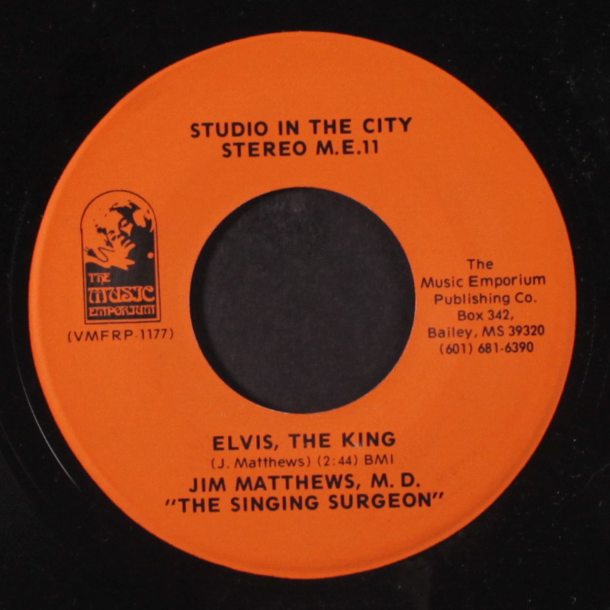 elvis, the king / i just can't leave your love alone by JIM MATTHEWS M.D.