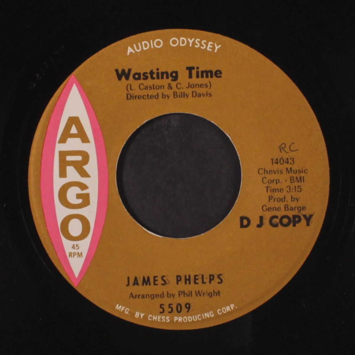 wasting time / la de da, i'm a fool by JAMES PHELPS