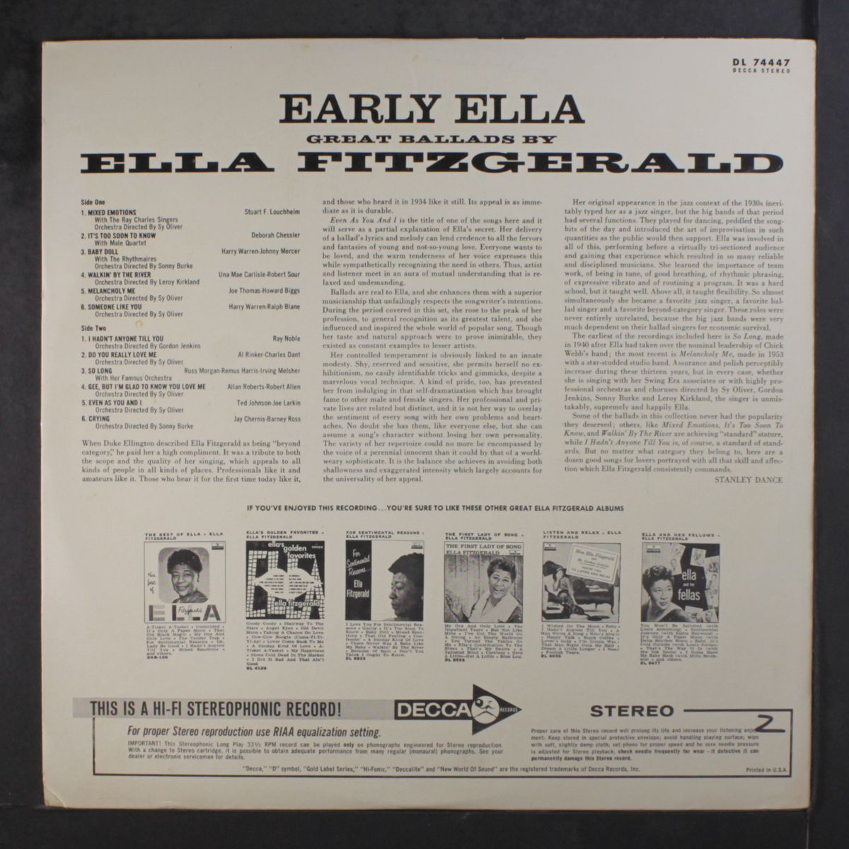 early ella by ELLA FITZGERALD