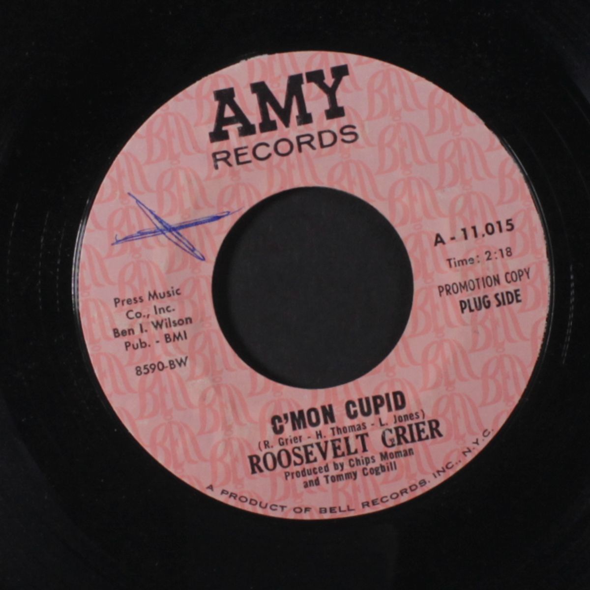 c'mon cupid / high society woman by ROOSEVELT GRIER