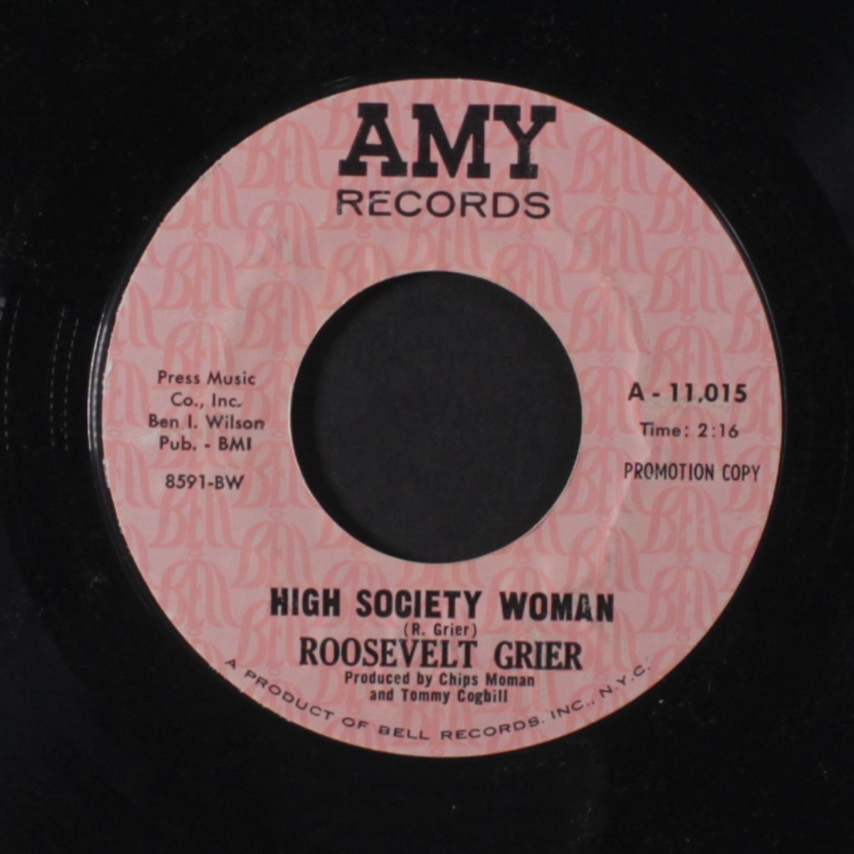 c'mon cupid / high society woman by ROOSEVELT GRIER