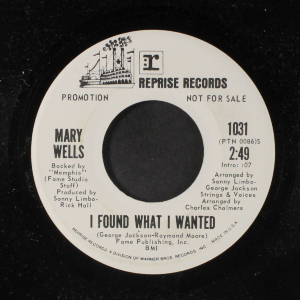 i found what i wanted / i see a future in you by MARY WELLS