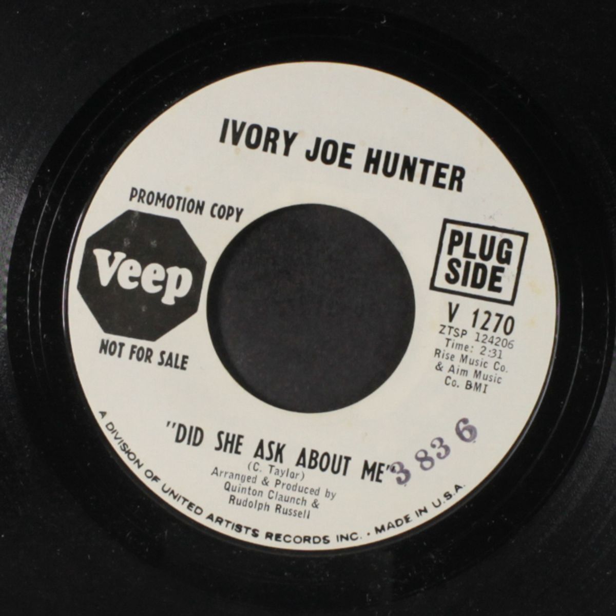 did she ask about me / from the first time we met by IVORY JOE HUNTER
