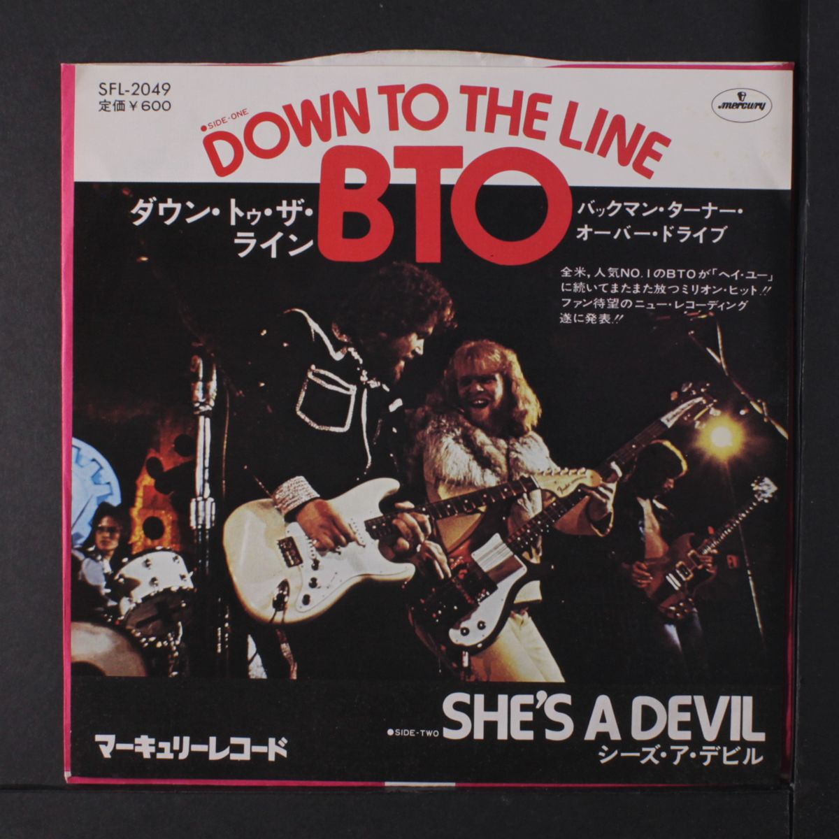 down the line / she's a devil by BACHMAN-TURNER OVERDRIVE