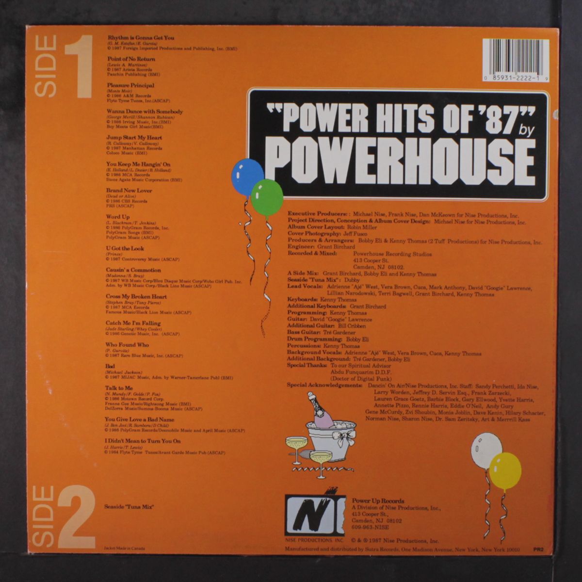 power hits of '87 by POWERHOUSE