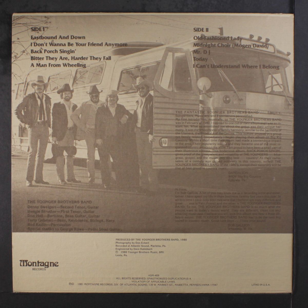 back porch singin' by YOUNGER BROTHERS BAND