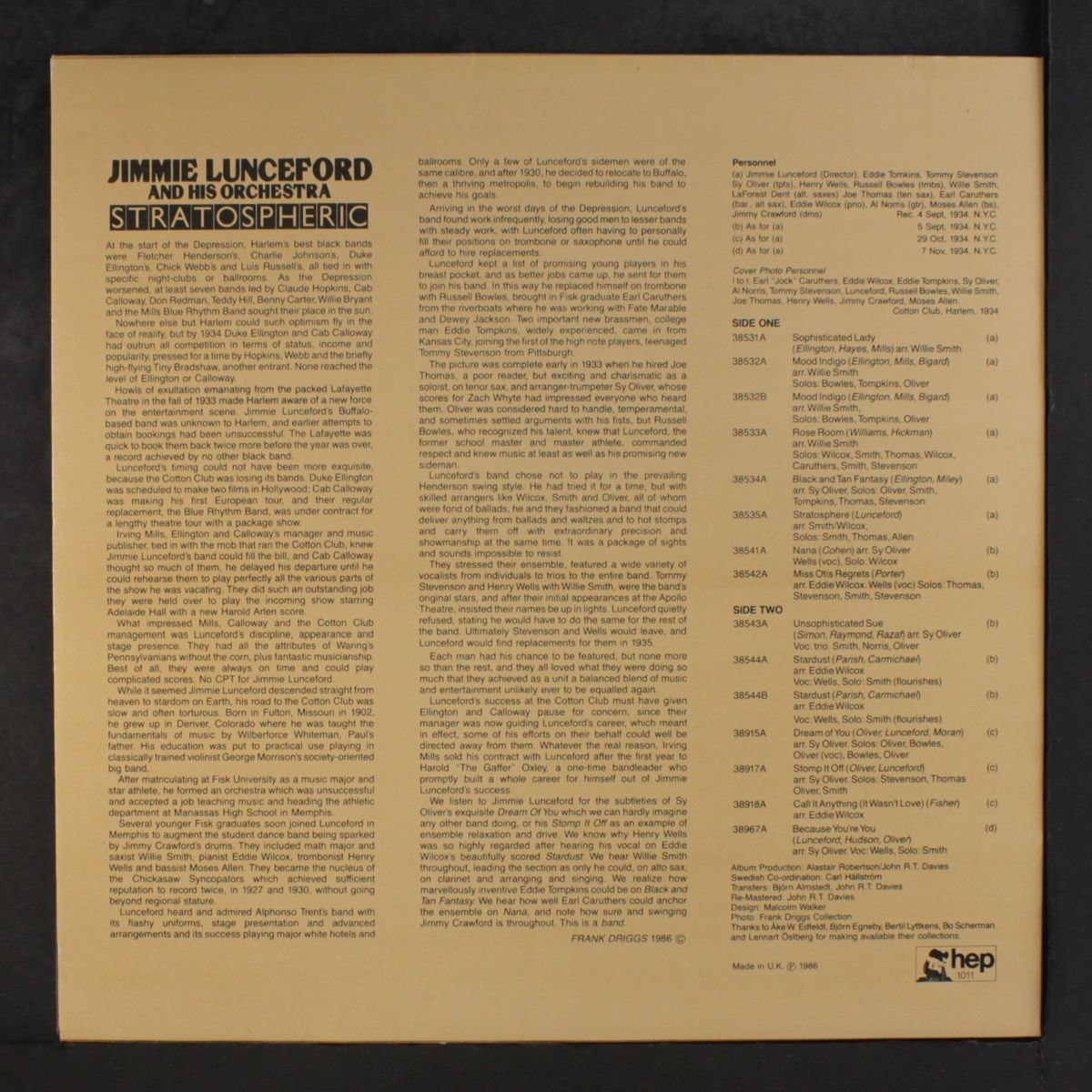 stratospheric by JIMMIE LUNCEFORD